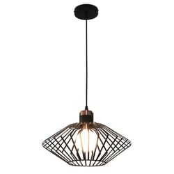 Fantasia Shary Pendelleuchte E27 schwarz-kupfer Ø40 cm