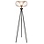Fantasia Fantasia JULIA lampadaire E27 noir acier Ø44cm