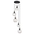 Fantasia Suspension Fantasia Osira E27 5L noir, verre clair