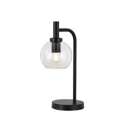 Fantasia Osira Tischleuchte E27 schwarz, klares Glas Ø150mm