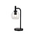 Fantasia Lámpara de mesa Fantasia Osira E27 negro, cristal claro Ø150mm