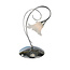 Fantasia Lámpara de mesa Fantasia Tabor, cromo, bombilla G9 LED incluida, 2700K blanco cálido, altura 310 mm, diámetro 170 mm