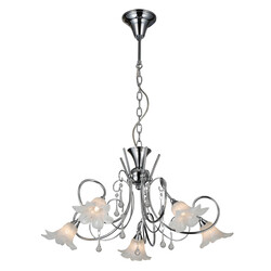 Fantasia Tabor lámpara colgante cromo 5xG9 LED incl., Ø630 mm