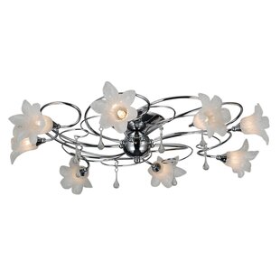 Lámpara de techo Fantasia Tabor cromo 8x G9 LED incl., Ø776 mm