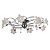 Fantasia Plafonnier Fantasia Tabor chromé 8x G9 LED incl., Ø776 mm