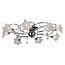Fantasia Plafonnier Fantasia Tabor chromé, 8x G9 LED incl., Ø776 mm, hauteur 270 mm, 2700K blanc chaud, IP20