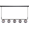 Fantasia Lámpara colgante Fantasia TSURU con 5x G9 LED, negro mate/bronce, 2700K blanco cálido, regulable, 1005 x 1200 mm