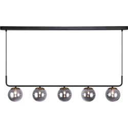 Fantasia Tsuru hanglamp 5-lichts mat zwart/brons G9