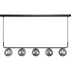 Fantasia TSURU suspension 5x G9 LED noir mat/bronze