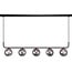 Fantasia Fantasia Tsuru lámpara colgante negro mate/bronce, 5x G9 LED, 2700K, regulable, 1005x1200 mm