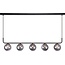 Fantasia Lámpara colgante Fantasia TSURU con 5x G9 LED, negro mate/bronce, 2700K blanco cálido, regulable, 1005 x 1200 mm
