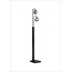 Fantasia Fantasia Hasselt Stehleuchte mit 2x G9 LED (2,5W, 2700K) und Dimmer, mattschwarz/bronze mit aschgrauem Glas, 300 x 1530 mm