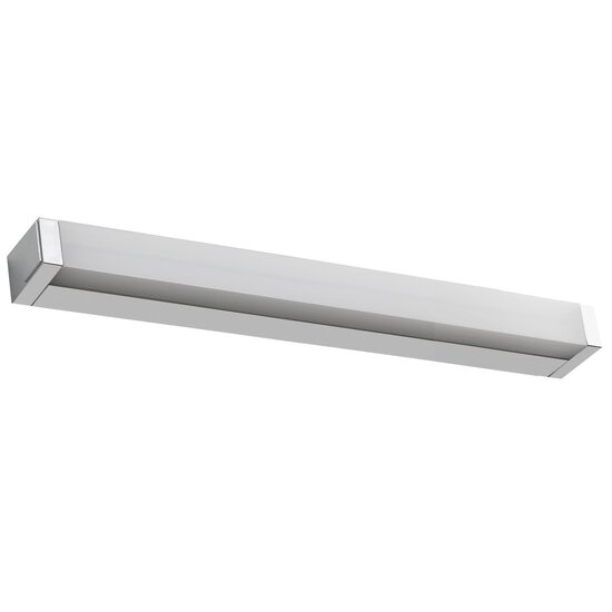 Fantasia Fantasia Martino wandlamp, LED 12W 847 lumen 3000K, mat zilver aluminium en plexi, 605 x 58 x 40 mm
