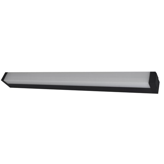 Fantasia Fantasia Martino industriële LED wandlamp, 12W 847 lumen 3000K, zwart aluminium en plexi, 605 x 58 x 40 mm