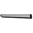 Fantasia Fantasia Martino applique murale industrielle LED, 12W 847 lumens 3000K, noire en aluminium et plexi, 605 x 58 x 40 mm