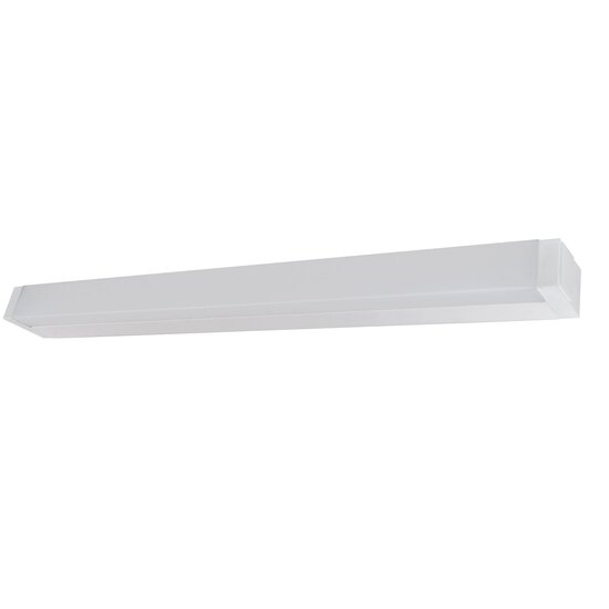 Fantasia Fantasia Skeeler LED-Wandleuchte aus weißem Aluminium mit Plexiglasabdeckung, 12W, 847 Lumen, 3000K warmweiß, 605 x 58 x 40 mm, IP20