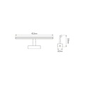 Fantasia Fantasia Aline, applique murale LED en plastique blanc, 8W, 369 lumens, 3000K blanc chaud, IP23, 453 x 60 x 183 mm