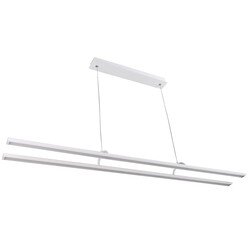 Fantasia Lino LED hanglamp 2x24W 3290lm 3000K wit aluminium