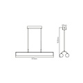 Fantasia Fantasia Rory lámpara colgante LED doble negra de aluminio, 2x24W, 5180 lúmenes, 3000K blanco cálido, regulable