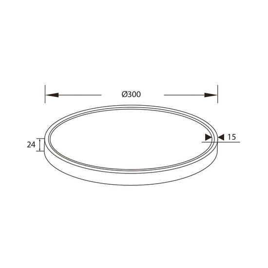 Fantasia Fantasia Opium ronde plafondlamp in wit kunststof, LED 30W 2700K warm wit licht, diameter 300 mm, dimbaar
