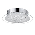 Fantasia Fantasia Karel plafón redondo, acero y vidrio, 18W LED 1500 lúmenes, 3000K blanco cálido, diámetro 360mm, IP20