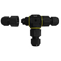 Fantasia Fantasia wasserdichter T-Stecker IP68 - schwarzer PA66-Kunststoff, für Außen- und Gartenbeleuchtung