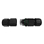 Fantasia Fantasia Conector lineal IP68 - impermeable, PA66, negro, conexión rápida sin tornillos