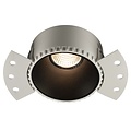 Fantasia Fantasia Kasso foco empotrable redondo sin marco GU10, aluminio negro, Ø84 mm, IP20, bombilla no incl.