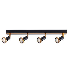 Fantasia Robin foco de techo rectangular 4L GU10 LED 5W regulable negro/bronce
