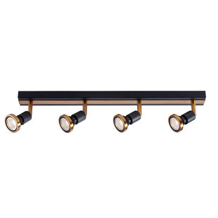 Fantasia Robin rechteckiger Deckenstrahler 4L GU10 LED 5W dimmbar schwarz/bronze