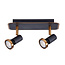 Fantasia Fantasia Xiana foco de techo doble orientable negro/bronce, 2x GU10 LED 5W regulable incl., 2700K