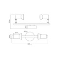 Fantasia Fantasia Lorenzo lámpara de techo 2 luces cromo, GU10 LED 5W regulable, IP44 resistente humedad
