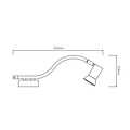 Fantasia Fantasia Lorenzo plafondspot 1-lichts chroom, GU10 LED 5W dimbaar, IP44 vochtbestendig
