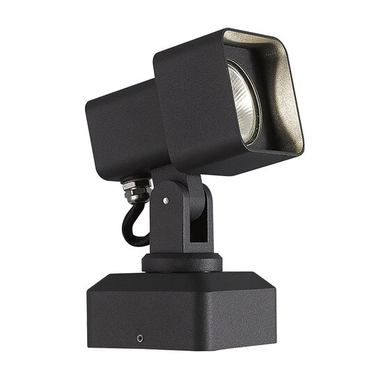Fantasia Fantasia Torun schwarze Aluminium-Außenwandleuchte, 9W LED 3000K warmweiß, IP65, 90x175x135mm