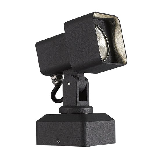 Fantasia Torun applique murale exterieure en aluminium noir, LED 9W integree, 782 lumens, 3000K blanc chaud, IP65