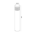Fantasia Fantasia Hadice poste de jardín 9W LED 3000K negro, aluminio, IP65 impermeable para exterior