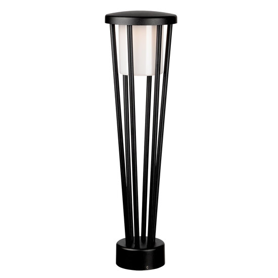 Fantasia Fantasia Molly borne de jardin 7W LED 3000K noir, aluminium, IP65 étanche pour extérieur