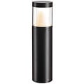 Fantasia Tulga poste de jardín 9W LED, 1071 lúmenes, 3000K blanco cálido, aluminio negro, Ø90 x 350 mm, IP65 impermeable