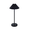 Fantasia Fantasia Amuse oplaadbare LED tafellamp in zwart staal en plexi – 3W, 320 lumen, 3000K, IP54, energieklasse F