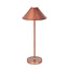 Fantasia Fantasia Qute lámpara de mesa LED recargable en cobre, 3W LED 320 lúmenes, 3000K blanco cálido, IP54, Ø150 x H322mm