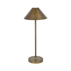 Qute LED-Tischleuchte bronze, wiederaufladbar, IP54
