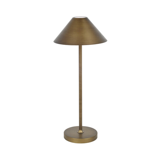 Fantasia Lámpara de mesa LED recargable Fantasia Qute en bronce, 3W LED (320 lúmenes, 3000K), IP54, batería incluida