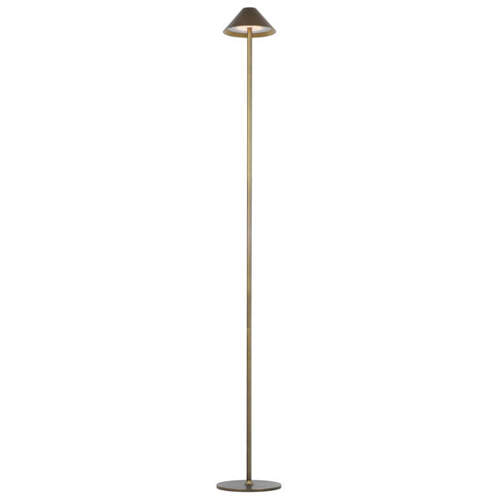 Fantasia Fantasia QUTE oplaadbare buitenvloerlamp in brons – 3W LED, 320 lumen, 3000K warm wit licht, IP54, hoogte 1330 mm