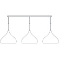 Fantasia Fantasia opbouwbasis voor 3 pendellampen, wit gelakt staal, 150 x 6 cm, IP20