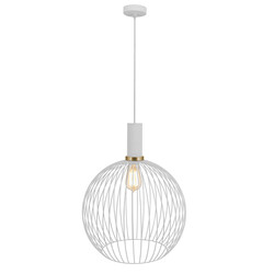 Lámpara colgante Noah Fantasia blanco y oro, E27