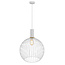 Fantasia Fantasia Noah Hängelampe weiß-gold, E27 Fassung max. 60W, Ø450 x H550 mm, 3m weißes Stoffkabel, IP20
