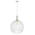 Fantasia Lámpara colgante Fantasia Noah en blanco y dorado, estructura metálica, casquillo E27, diámetro 350 mm, altura 440 mm, IP20