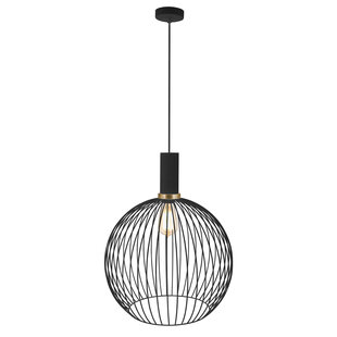 Lámpara colgante Fantasia Oonah negro/oro acero E27