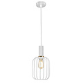 Fantasia Fantasia Noah small pendant lamp with E27 socket, white and gold, 160 mm diameter, 320 mm height, 3 m white fabric cable