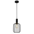 Fantasia Fantasia Noah pendant lamp in black with gold, diameter 160 mm, height 320 mm, E27 fitting, 3 metre fabric cable, IP20